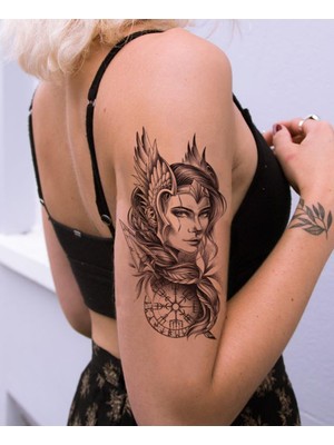Kazan Hobi Bearpear Arwen Gerçek Dövme Görünümlü Unisex Elf Kadını Dövme, Tattoo, Üniseks Dövme, Kol Dövmesi, Omuz Dövmesi