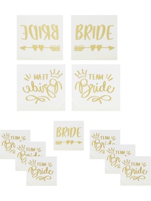 Kazan Hobi Bride To Be Karışık Dövme Bekarlığa Veda Partisi Dövme Seti Gold