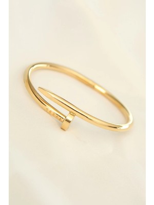Renas Store 316L Çelik Gold Renk Çivi Model Bileklik - TJ-BB4321