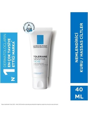 Kazan Hobi La Roche-Posay Toleriane Sensitive Riche Prebiyotik Krem, Kuru/hassas Ciltler, 40ML