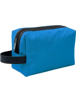 Kazan Hobi Boldy Kozmetik Çantası-Tıraş Çantası-Seyahat Çantası-Makyaj Çantası-Traş-El Çantası-Handbag (Mavi)