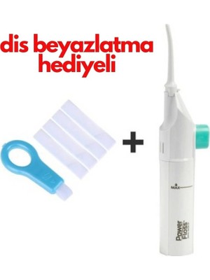 2'si 1 Arada Mekanik Diş ve Ağız Temizleme & Diş Beyazlatma Seti | Power Floss ( Lisinya )