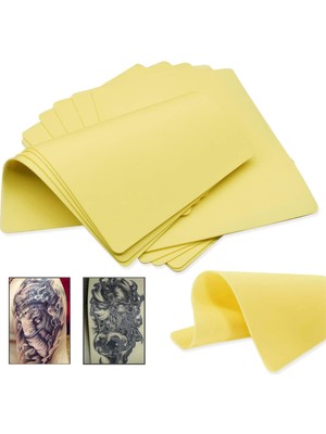 Kazan Hobi Claities Dövme Cilt Uygulaması Çift Taraflı 10 Yaprak 6 x 8 Dövme ve Mikro Kaplama Kaş Uygulama Cildi, Dövme Malzemeleri Için Dövme Kiti