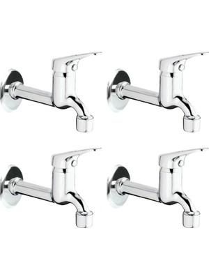 4lü Aç Kapa Mix Lavabo Musluk Wc Lavabo Uzun Musluk Perlatörlü ( Lisinya )