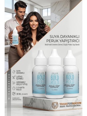 Kazan Hobi Transformacion 3 Lü Protez Saç Yapıştırıcı - Peruk ve Keratin Kaynak Saç Görünmez ve Uzun Süreli Yapıştırıcı Set, 722312