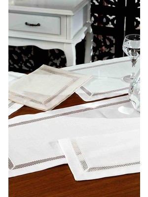 Kazan Hobi Lotus Krem Amerikan Servis+Runner