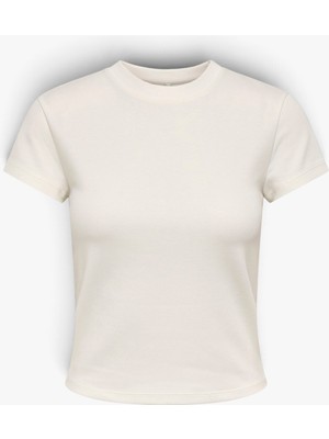 Only Onlsuperıor S/s O-Neck Top cc Jrs Kadın Beyaz  - 15377620