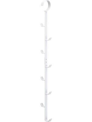 Kazan Hobi Yamazaki 7647 Smart Askılı Elbise Dolabı Düzenleyici, Beyaz, Çelik, Minimalist Tasarım, 6 x 5 x 54 cm (Uxgxy)