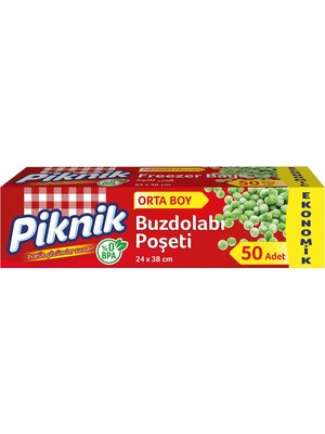 Kazan Hobi Piknik Buzdolabı Poşeti Ort Eko, 50'li