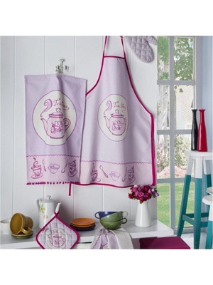 Kazan Hobi Maxstyle Crystal Mutfak Eldiveni+Tutkaç Set Tea