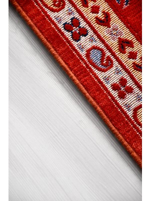 Anatolia Anatolıa Halı Miras - Kırmızı-Oturma Odası,salon -Kaymaz Taban - Kolay Temizlenebilir
