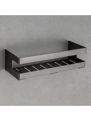Kazan Hobi System Banyo Duş Raf Sistemi Füme Renk 98X100X250 mm
