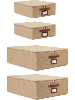 Kazan Hobi Ocean Home Textile 4'lü Jüt Destekli Hurç Set 2 Adet 31 x 38 x 12 + 45 x 55 x 18 cm