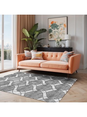 Kazan Hobi Bempa Modern Şönil Kaymaz Doğal Pamuk Tabanlı Yıkanabilir Antibakteriyel Çevre Dostu Salon Halısı 160X230
