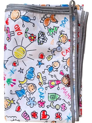 Kazan Hobi Yorni Su Geçirmez Yer/masa Örtüsü, Aktivite, Yemek ve Oyun Için, Doğa Dostu ve Çevreci, Ekoteks SERTIFIKALI,%100 Polyester, 150X150CM