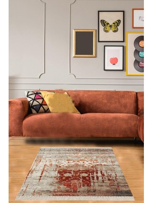 Kazan Hobi Pelangi Batik Desenli Renk Geçişli Dijital Baskı Yıkanabilir Kaymaz Taban Salon Halısı Yolluk, Kahverengi 130 x 180