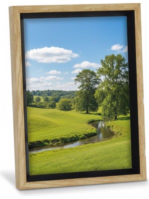 Kazan Hobi Efemark Premium Serisi 15 * 20 cm Ahşap Resim Çerçevesi Kahverengi
