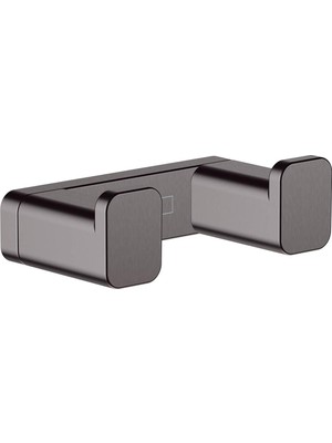 Kazan Hobi Hansgrohe Addstoris 7,62 cm Çift Kanca, Fırçalanmış Siyah Krom, 41755340