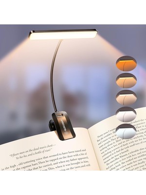 Kazan Hobi Glocusent Yatakta Okumak Için 26 LED Şarj Edilebilir Kitap Işığı, Göz Bakımı 5 Kehribar Rengi ve Kademesiz Karartma, 1 Haftadan Aylara Kadar Sürer, Seyahat Klipsi Kitap Severler, Erkekler, Kadınlar ve