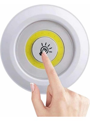 Kablosuz Pilli Işıldak  Masa Lambası Mutfak Tezgah Altı Banyo Dolabı Dolap Içi