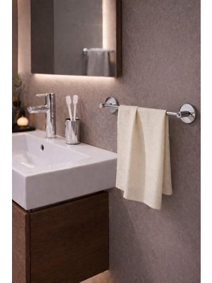 Kazan Hobi Sas Haus Banyo Lavabo Mutfak Havlu Askılığı Krom Uzun Boy S-101