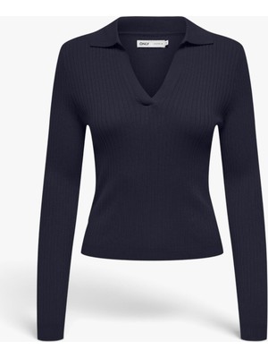 Only Onlkaya Ls Polo Knt Noos Kadın Mavi  - 15344841