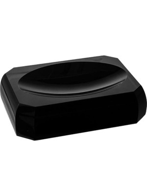 Kazan Hobi System Cyrstal Bath Accessory Soap Dish Black Siyah Tek Ebat BA2051 008 C2