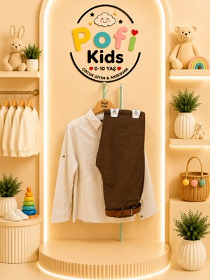 Pofi Kids Erkek Çocuk Gömlek ve Pantolonlu 2’li Takım (4-9 Yaş)