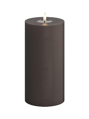 Kazan Hobi Deluxe Homeart Moka LED Mum Kahverengi 10X20 cm - De RF-0101