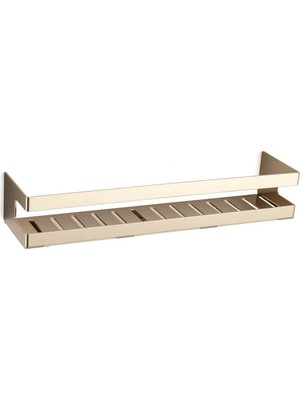 Kazan Hobi System Banyo Duş Raf Sistemi Gold Renk 98X100X400 mm Gold Tek Ebat BA3001 043 Gl