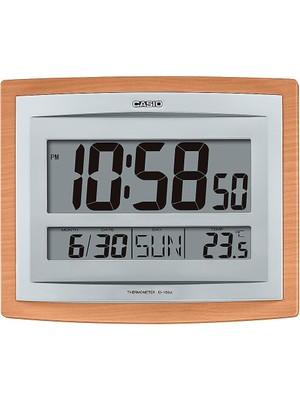 Kazan Hobi Casio ID-15SA-5DF Duvar Saati, Gri-Kahve, Standart