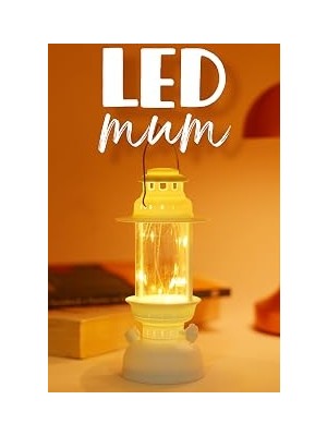 Kazan Hobi LED Mum Kamp Lambası Tipi Pil Dahil Dumansız Alev Ledli Yapay Dekoratif Mum Dekor Işığı Beyaz PT437