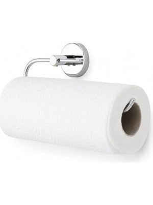 Kazan Hobi Alper Banyo Iris Solo Havluluk, Krom Kaplama, Yapışkanlı ve Vidalı Montaj, 35 mm Oval Bantlı Rulo Havlu Askısı