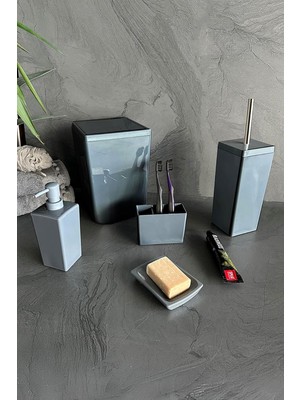 Kazan Hobi Biga Banyo Seti-Gri