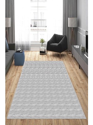 Kazan Hobi Pelangi Gri Eskitme Desen Yıkanabilir Kaymaz Taban Leke Tutmaz Modern Salon Halısı ve Yolluk, Açık Koyu-Gri 160 x 230, 1358179160230728