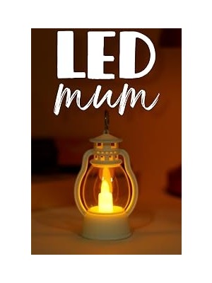 Kazan Hobi LED Mum Mini Kamp Tipi Pil Dahil Dumansız Alev Ledli Yapay Dekoratif Mum Dekor Işığı Beyaz PT430