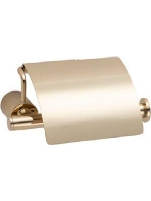 Kazan Hobi System Icona Kapaklı Tuvalet Kağıtlığı Gold Renk 85X118X158 mm