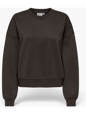 Only Onlbest L/s Crew Neck Swt Kadın Kahverengi  - 15338727