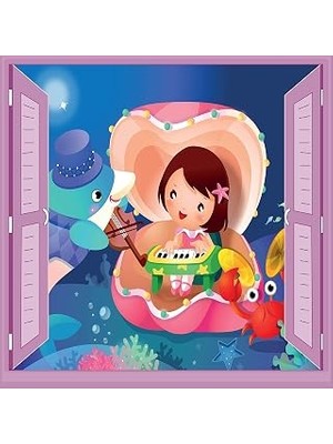 Kazan Hobi Çocuk Odası Bebek Odası Pencere Poster Duvar Kağıdı Inci