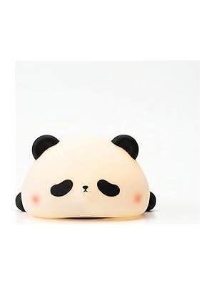 Kazan Hobi Panda Gece Lamba, LED Yumuşacık Sevimli Lamba, Çocuklar Için Gece Lambası, Silikon Panda Işığı, Kısılabilir Kız Bebek Yatak Odası Gece Lambası, Emzirme Kreş Dekoru Için Şarj Edilebilir