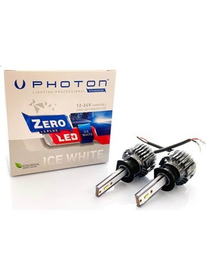 Kazan Hobi Photon Ampul Zero H1 +3 Plus Fansız LED 12V-24V Headlight Pht ZR3721