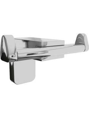 Kazan Hobi BADEM10 Bornoz Havlu Asma Askısı Banyo Lavabo Çatal 2'li Metal Sağlam Aparat Krom Askılık Vidalı