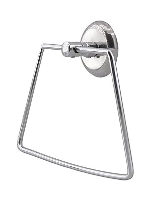 Kazan Hobi BADEM10 Bez Havluluk Aparatı Lavabo Banyo Mutfak Aparat Standı Bez Havlu Askısı Vidalı Krom Paslanmaz Metal