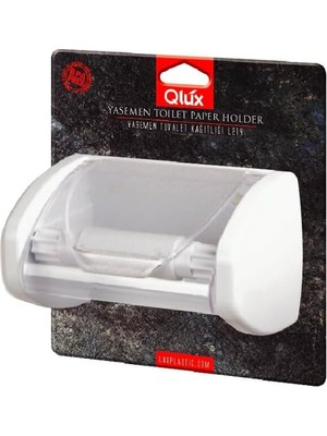 Kazan Hobi Qlux Tuvalet Kağıtlığı, Plastik, Döner Kapaklı, Beyaz, Yapışkanlı Montaj, 20X10X18 Cm, Geleneksel Tarz