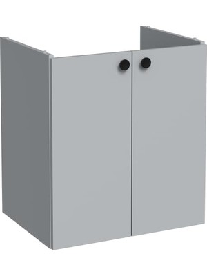 Kazan Hobi Vitra Shift T20 81003 Kapaklı Lavabo Dolabı, Kül Gri, 60 cm