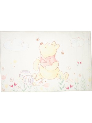 Kazan Hobi Taç Winnie The Pooh Baby Lisanslı Karakter BASKILI%100 Polyester Halı, Çok Renkli, 80X120 cm