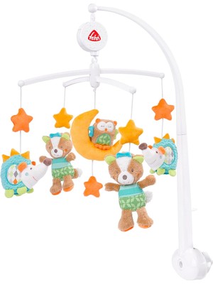 Kazan Hobi Fehn Müzik Mobil Orman - Orman Hayvanları ile Bebek Uyku Yardımı - Bebek Mobil Müzik Kutusu Melodi - 0-5 Ay Arası Bebekler Için Müzik Mobil Bebek Yatağı Oyuncak