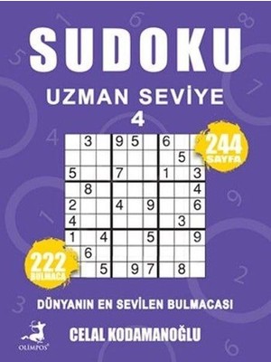 Sudoku Uzman Seviye 4: Dünyanın En Sevilen Bulmacası - 222 Bulmaca