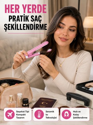 Astraltech Yüzer Plakalı Kompakt Bukle Maşası – Elastik Tutuculu, Saç Dostu Profesyonel Tasarım Yeni Nesil
