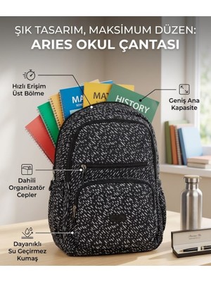 Tüftürük Astral Okul Çantası Geniş Kapisteli Okul Çantası Okula Dönüş Için Mükemmel Seçim